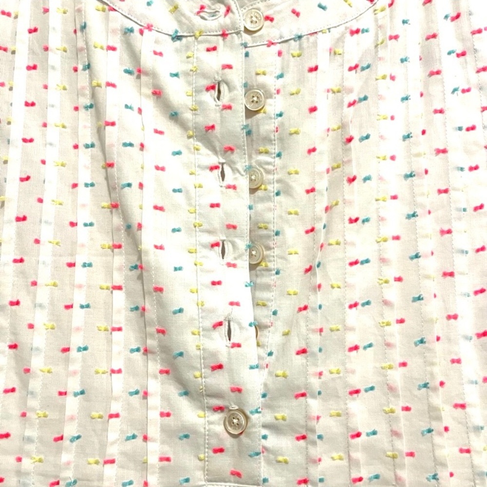 NWOT Sail to Sable dress Neon Clip Dot multi confetti with Pom Poms SZ Small. - Picture 11 of 13